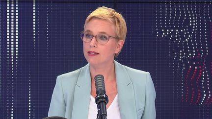 Clémentine Autain, députée La France insoumise de Seine-Saint-Denis, était l'invitée de franceinfo jeudi 10 juin 2021. (FRANCEINFO / RADIO FRANCE)