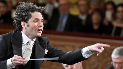 Gustavo Dudamel en répétition du Concert du Nouvel An, décembre 2016
 (HERBERT NEUBAUER / APA / AFP)