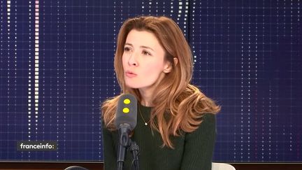 Elisabeth Bost, auteure du documentaire "Destins d'orphelins", sur le plateau d'Info Médias lundi 21 janvier 2019 (RADIO FRANCE)