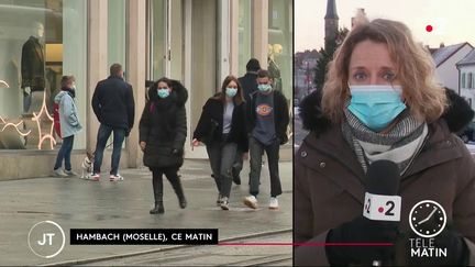 En Moselle, plus de 300 cas de variants sud-africain et brésilien du&nbsp;Covid-19&nbsp;ont été recensés ces derniers jours. Face à cette flambée épidémique, certains élus demandent un&nbsp;reconfinement&nbsp;local. (France 2)