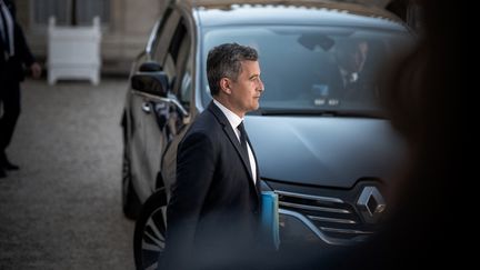 Le ministre de l'Intérieur, Gérald Darmanin, à l'Elysée, le 4 juillet 2022. (ARTHUR NICHOLAS ORCHARD / HANS LUCAS / AFP)