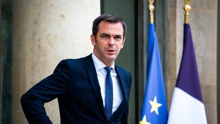 Le ministre de la Santé Olivier Véran, à l'Elysée à Paris le 28 juillet 2021. (XOSE BOUZAS / HANS LUCAS / AFP)