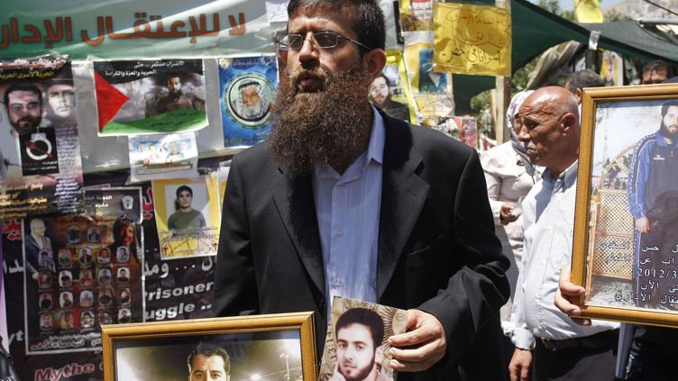 Palestinian activist Khader Adnane on May 7, 2012 in Nablus (occupied West Bank).  (NASSER ISHTAYEH / AP / SIPA)