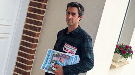 François Ruffin, le réalisateur du documentaire césarisé "Merci patron !", est candidat dans la 1re circonscription de la Somme aux législatives 2017. (SOPHIE BRUNN / FRANCEINFO)