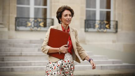 La ministre de la Sant&eacute;, Marisol Touraine, le 18 septembre 2013 &agrave; la sortie du Conseil des ministres, au palais de l'Elys&eacute;e &agrave; Paris. ( MAXPPP)