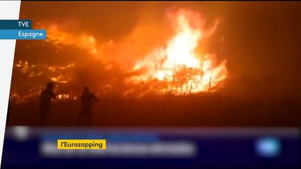 Eurozapping : un incendie ravage le centre de l'Espagne ; les jeunes Allemands autorisés à se vacciner