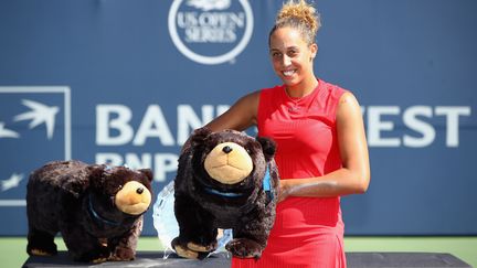 Madison Keys après sa victoire lors du tournoi WTA de Stanford  (EZRA SHAW / GETTY IMAGES NORTH AMERICA)