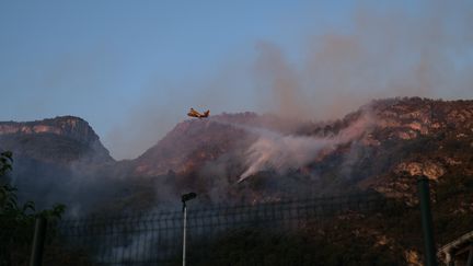 Incendie de Voreppe&nbsp;(Isère), le 7 août 2022. Photo d'illustration. (CHLOE CENARD / RADIO FRANCE)