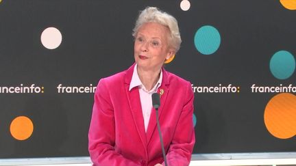 Claudine Monteil, militante féministe et plus jeune signataire du "manifeste des 343", mercredi 24 janvier 2024 sur franceinfo. (FRANCEINFO / RADIO FRANCE)