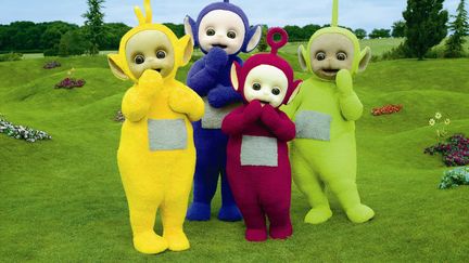 Les personnages de la s&eacute;rie "T&eacute;l&eacute;tubbies", en 1997. (ARCHIVES DU 7EME ART / AFP)