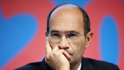 Eric Woerth, alors&nbsp;ministre du Budget et de la Fonction publique, lors d'une conférence de presse le 26 septembre 2007. (THOMAS COEX / AFP)