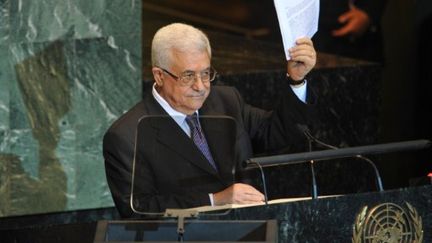 Mahmoud Abbas, à la tribune de l'Onu, vendredi 23 septembre 2011. (OSCAR FRASSER / NOTIMEX)