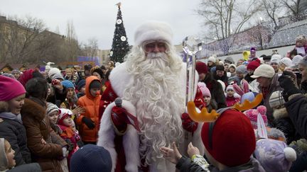 Le P&egrave;re No&euml;l &agrave; Moscou (Russie), le 25 d&eacute;cembre 2013. ( IVAN SEKRETAREV / AP / SIPA)