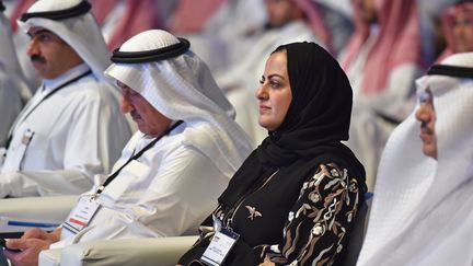 Une femme saoudienne, le 18 septembre 2019 à Riyad (Arabie Saoudite). (FAYEZ NURELDINE / AFP)