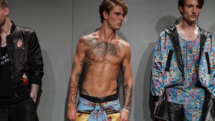 Ricardo Seco pap masculin printemps-été 2016, à New York
 (KENA BETANCUR / AFP)