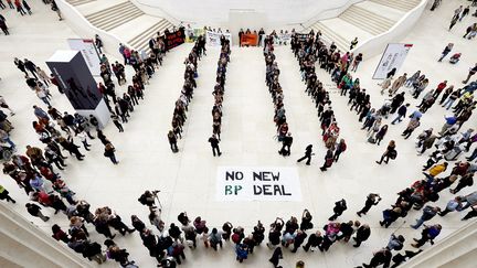 Rassemblement anti BP au British museum en septembre 2015
 (NIKLAS HALLE&#039;N / AFP)