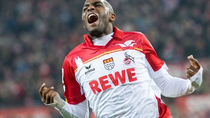 L'attaquant du FC Cologne, Anthony Modeste, flambe cette saison en Allemagne (MARIUS BECKER / DPA)