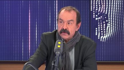 Philippe Martinez était l'invité de franceinfo mardi 24 décembre.&nbsp; (FRANCEINFO / RADIOFRANCE)