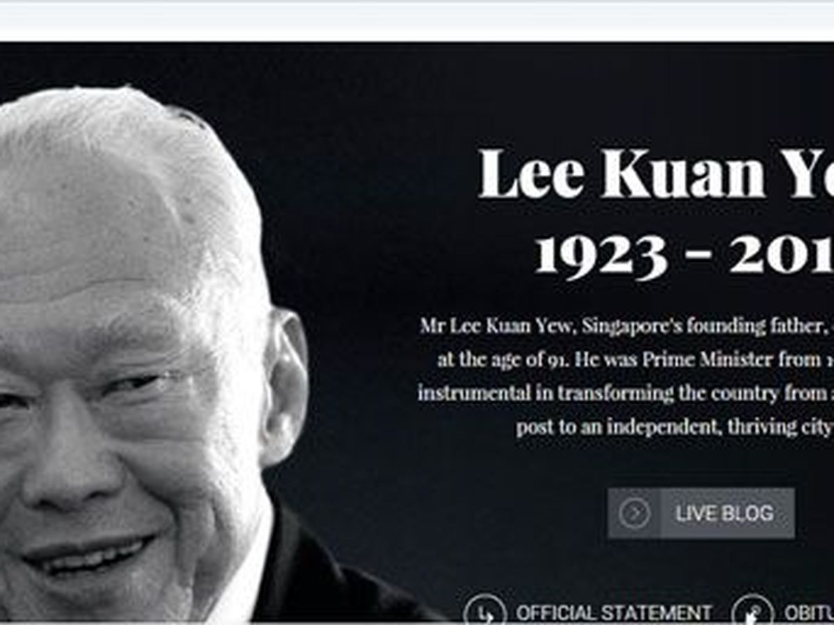 Mort de Lee Kuan Yew, père fondateur de Singapour