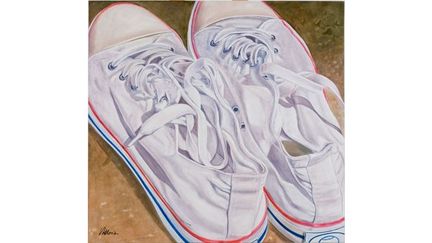 Les Baskets, huile sur toile
 (François Lauginie)