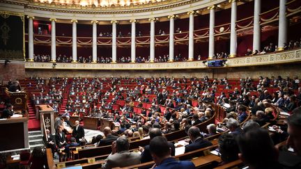 Les députés siègent à l'Assemblée nationale, à Paris, le 23 janvier 2019. (ERIC FEFERBERG / AFP)