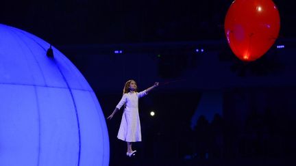 D&eacute;but de la c&eacute;r&eacute;monie d'ouverture des JO de Sotchi (Russie), le 7 f&eacute;vrier 2014. (JOHN MACDOUGALL / AFP)