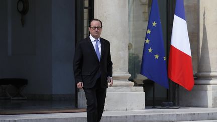 Fran&ccedil;ois Hollande au palais de l'Elys&eacute;e, &agrave; Paris, le 15 juillet 2016. (THOMAS SAMSON / AFP)