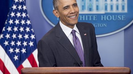 Barack Obama, à la Maison Blanche, à Washington (Etats-Unis), le 28 avril 2016. (SAUL LOEB / AFP)