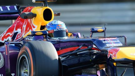 L'Allemand Sebastian Vettel au volant de sa Red Bull