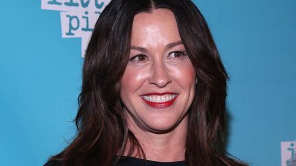 Alanis Morissette le 6 décembre 2019 lors de la première de la comédie musicale inspirée de son album "Jagged Little Pill" sur Broadway, New York (Etats-Unis). (JM11/JOSEPH MARZULLO/WENN.COM/SIPA)