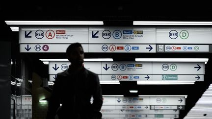 La station de métro Châtelet, à Paris. (PHILIPPE LOPEZ / AFP)