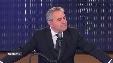 Xavier Bertrand, invité des matins présidentiels, le 4 octobre 2021.
 (FRANCEINFO / RADIO FRANCE)