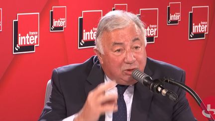 Gérard Larcher, président du Sénat et sénateur Les Républicains des Yvelines, sur France Inter le 16 septembre 2020. (FRANCEINTER / RADIOFRANCE)