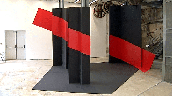 Installation Georges Rousse au Creux de l'Enfer (Thiers) en 2014
 (France 3 / Culturebox)