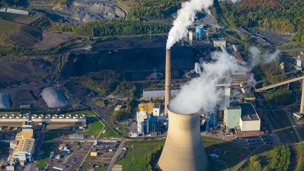 La centrale à charbon de Saint-Avold (Moselle), le 6 janvier 2023. (THIERRY GRUN / AFP)