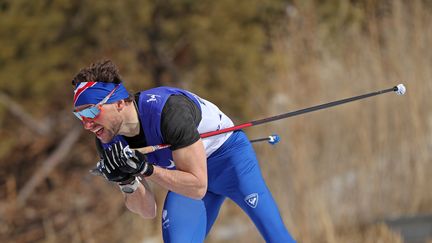 Benjamin Daviet remporte l'or paralympique sur le sprint en ski de fond, mercredi 9 mars 2022.&nbsp; (Grégory Picout / France paralympique)