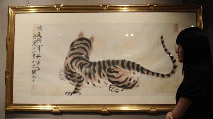 Qi Baishi : "Tigre"
 (MIKE CLARKE / AFP)