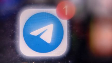 Le logo de la plateforme de messagerie Telegram. (image d'illustration) (AFP)