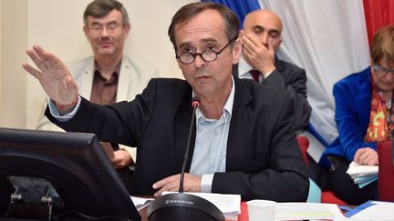 Robert M&eacute;nard, le 5 mai 2015 &agrave; B&eacute;ziers (H&eacute;rault). (PASCAL GUYOT / AFP)