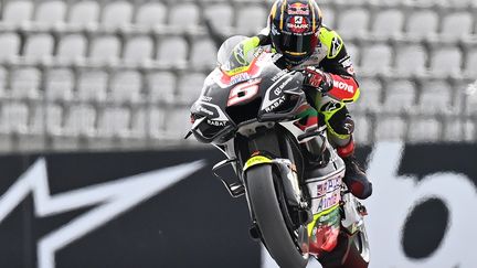 Johann Zarco (Ducati Avintia) lors du GP d'Autriche sur le circuit de Spielberg, la semaine dernière. (JOE KLAMAR / AFP)