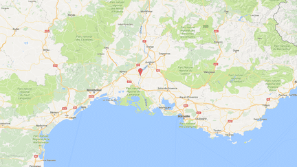 Carte de localisation de&nbsp;Beaucaire. (GOOGLEMAPS)