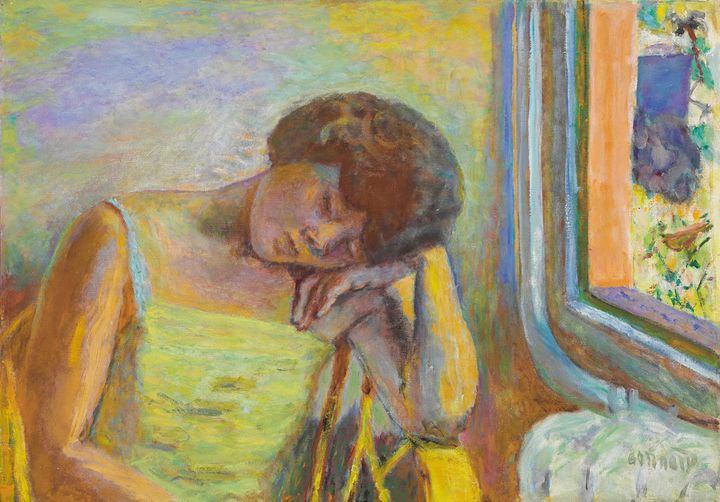 Pierre Bonnard, Femme endormie, vers 1928, huile sur toile, 50 x 71 cm
 (Adagp, Paris 2014 )