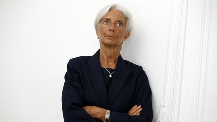 La directrice du Fonds mon&eacute;taire international, Christine Lagarde, pose lors d'une conf&eacute;rence de presse &agrave; Paris, le 27 ao&ucirc;t 2014. (THOMAS SAMSON / AFP)