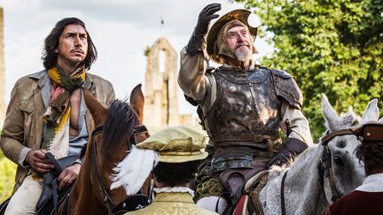 Le film "L'Homme qui tua Don Quichotte" du réalisateur Terry Gilliam doit être projeté en clôture du Festival de Cannes le 19 mai. De gauche à droite : Adam Driver, Jonathan Price. 
 (Diego Lopez Calvin)