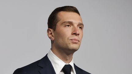 Le président du Rassemblement national, Jordan Bardella, à Paris, le 8 juillet 2024. (HENRI SZWARC / XINHUA / AFP)