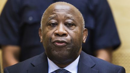 L'ancien pr&eacute;sident ivoirien Laurent Gbagbo devant la Cour p&eacute;nale internationale, le 19 f&eacute;vrier 2013 &agrave; La Haye (Pays-Bas).&nbsp; (MICHAEL KOOREN / REUTERS)