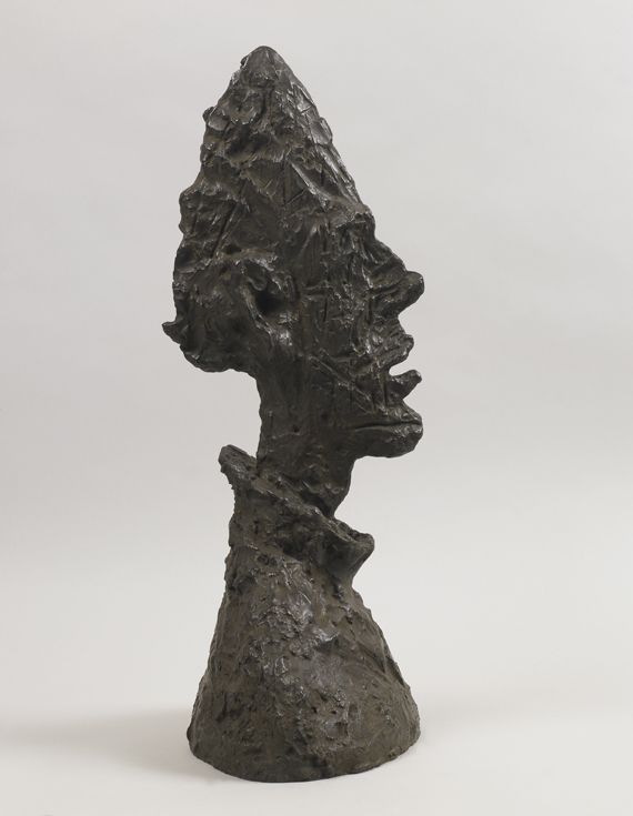 Alberto Giacometti, "Grande t&ecirc;te mince", 1954, bronze. (SUCCESSION GIACOMETTI (FONDATION GIACOMETTI, PARIS ET ADAGP, PARIS) 2012 / JEAN-PIERRE LAGIEWSKI)