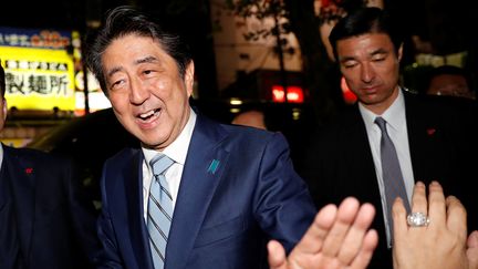 Shinzo Abe, le 20 octobre 2017, à Tokyo.&nbsp; (KIM KYUNG HOON / REUTERS)