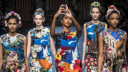 Dolce Gabbana pap féminin pe 2016, à Milan
 (Sipa Press Pixelformula/SIPA)