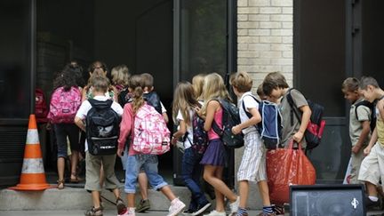 Rentrée scolaire, le 3 septembre 2009, à Marseille. (AFP/ANNE-CHRISTINE POUJOULAT)